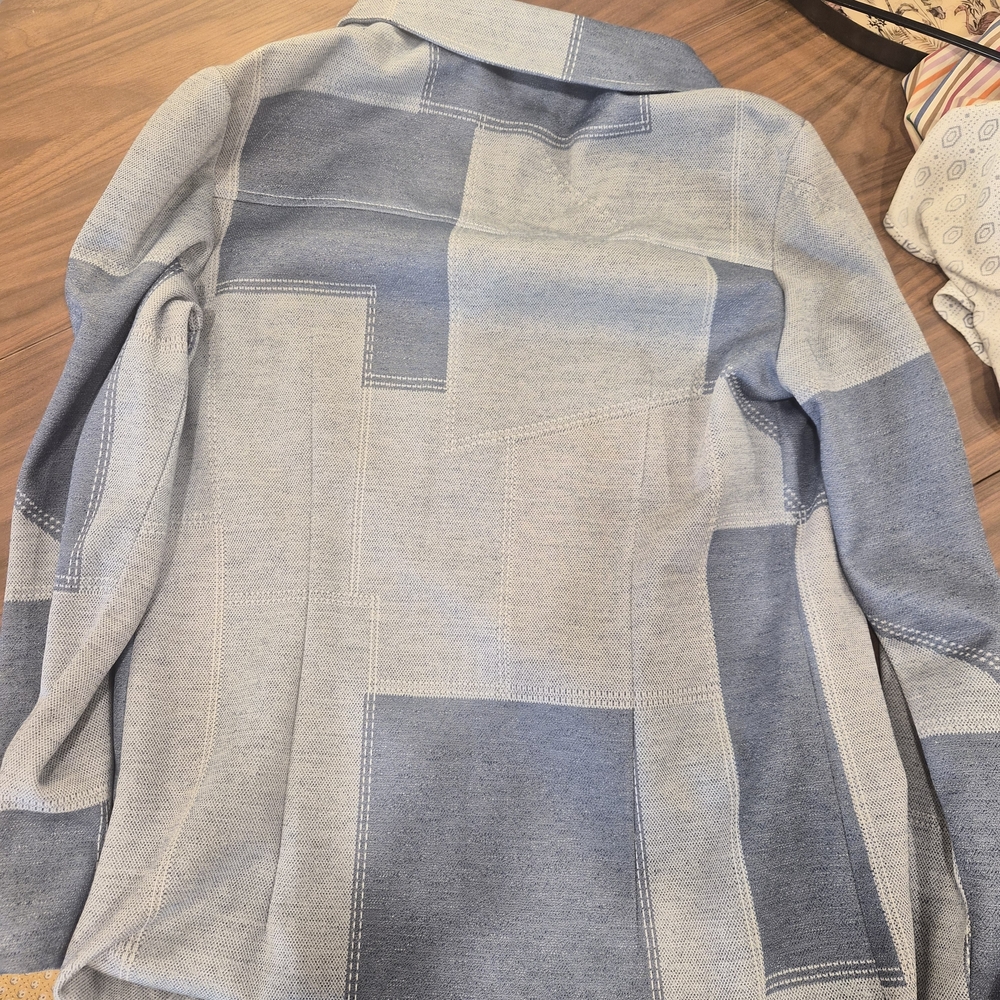 Women's Blue Patchwork Jacket - image 3